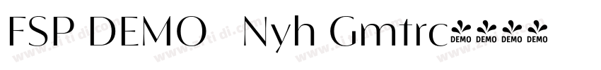 FSP DEMO   Nyh Gmtrc字体转换